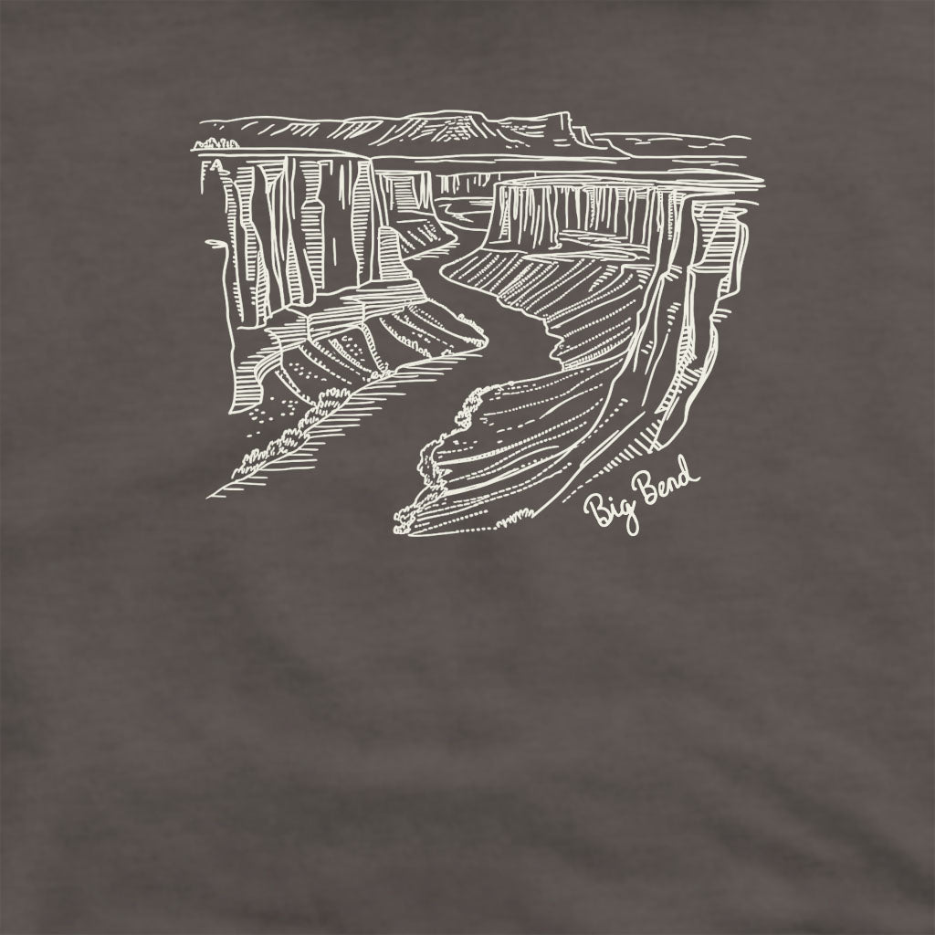 Big Bend Line Drawing Crewneck Sweatshirt