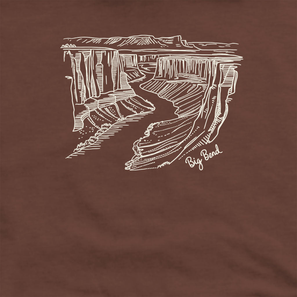 Big Bend Line Drawing Crewneck Sweatshirt