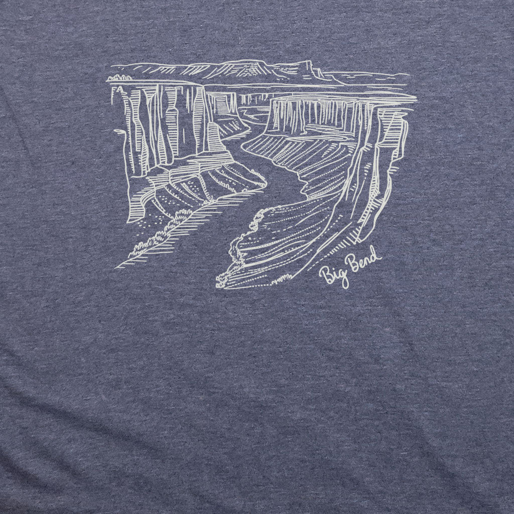 Big Bend Line Drawing T-Shirt