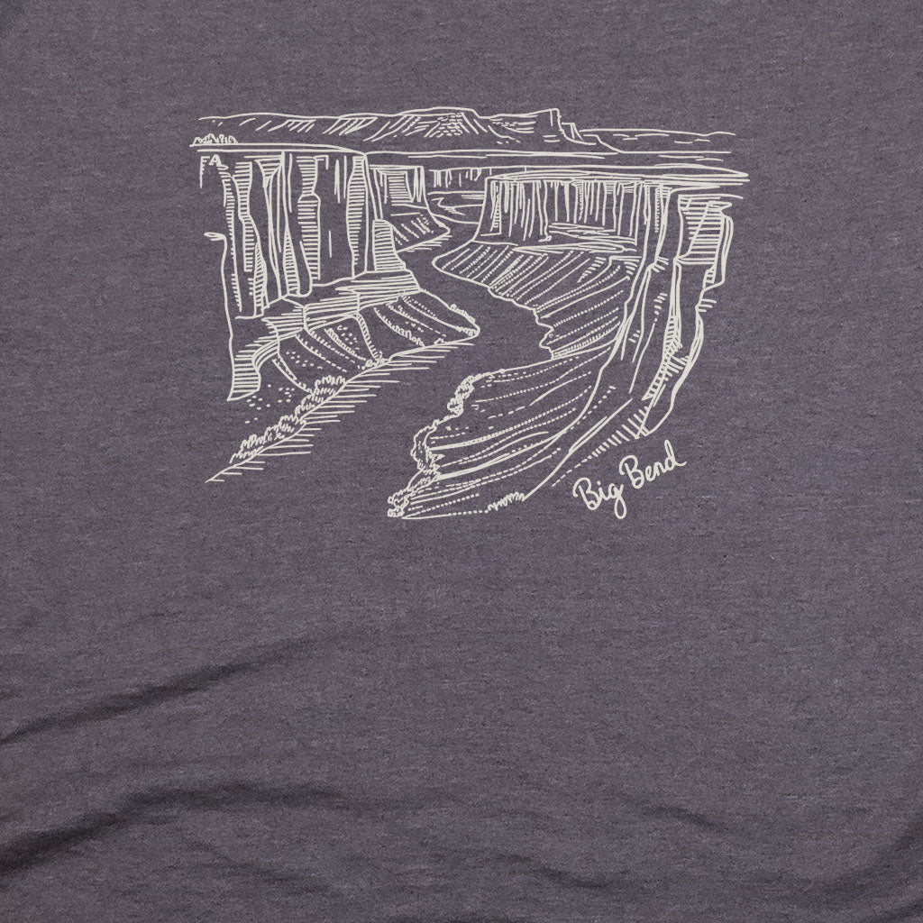 Big Bend Line Drawing T-Shirt