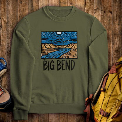 Big Bend National Park at Night Crewneck Sweatshirt