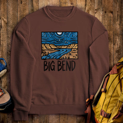 Big Bend National Park at Night Crewneck Sweatshirt