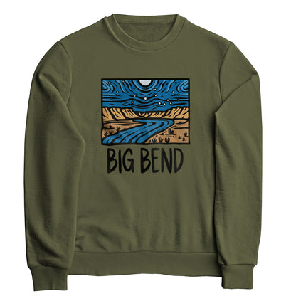 Big Bend National Park at Night Crewneck Sweatshirt