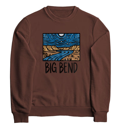 Big Bend National Park at Night Crewneck Sweatshirt