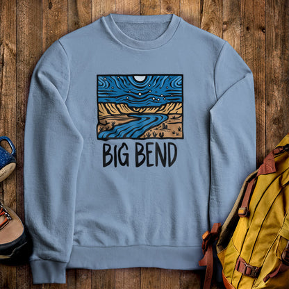Big Bend National Park at Night Crewneck Sweatshirt