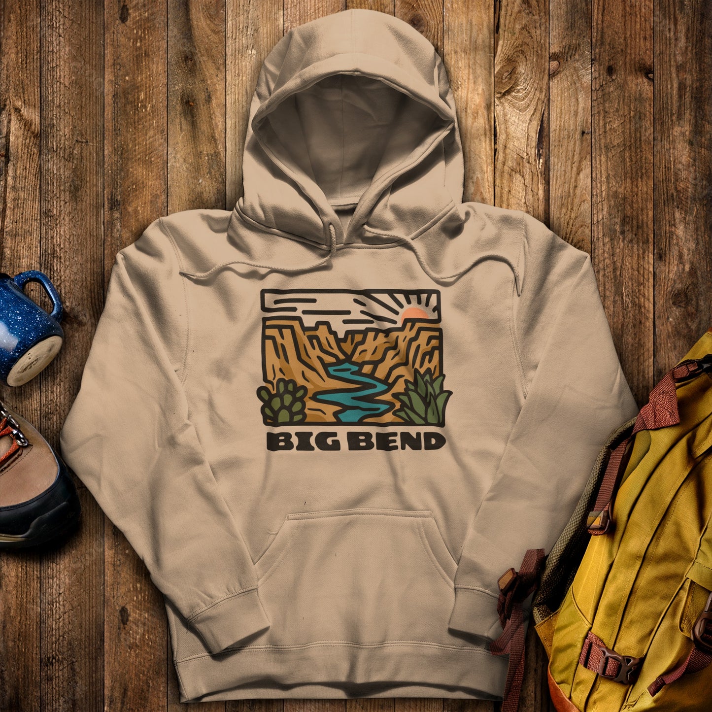 Big Bend National Park Hoodie Sand Adventure and Outdoors Themed Hoodie