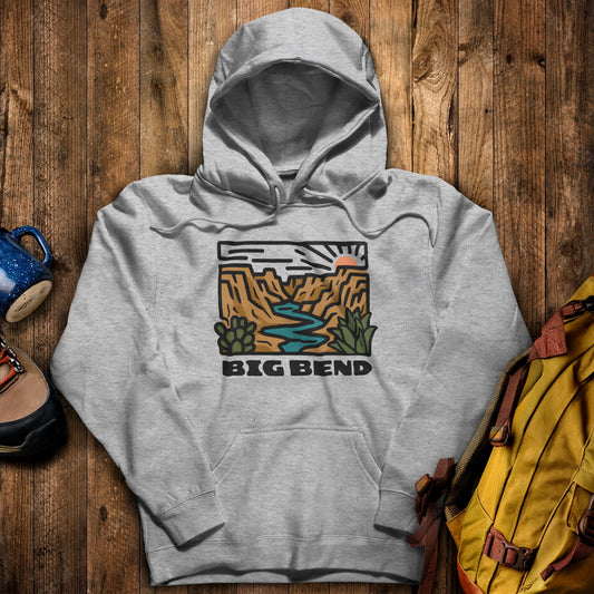 Big Bend National Park Hoodie Sport Grey Adventure and Outdoors Themed Hoodie
