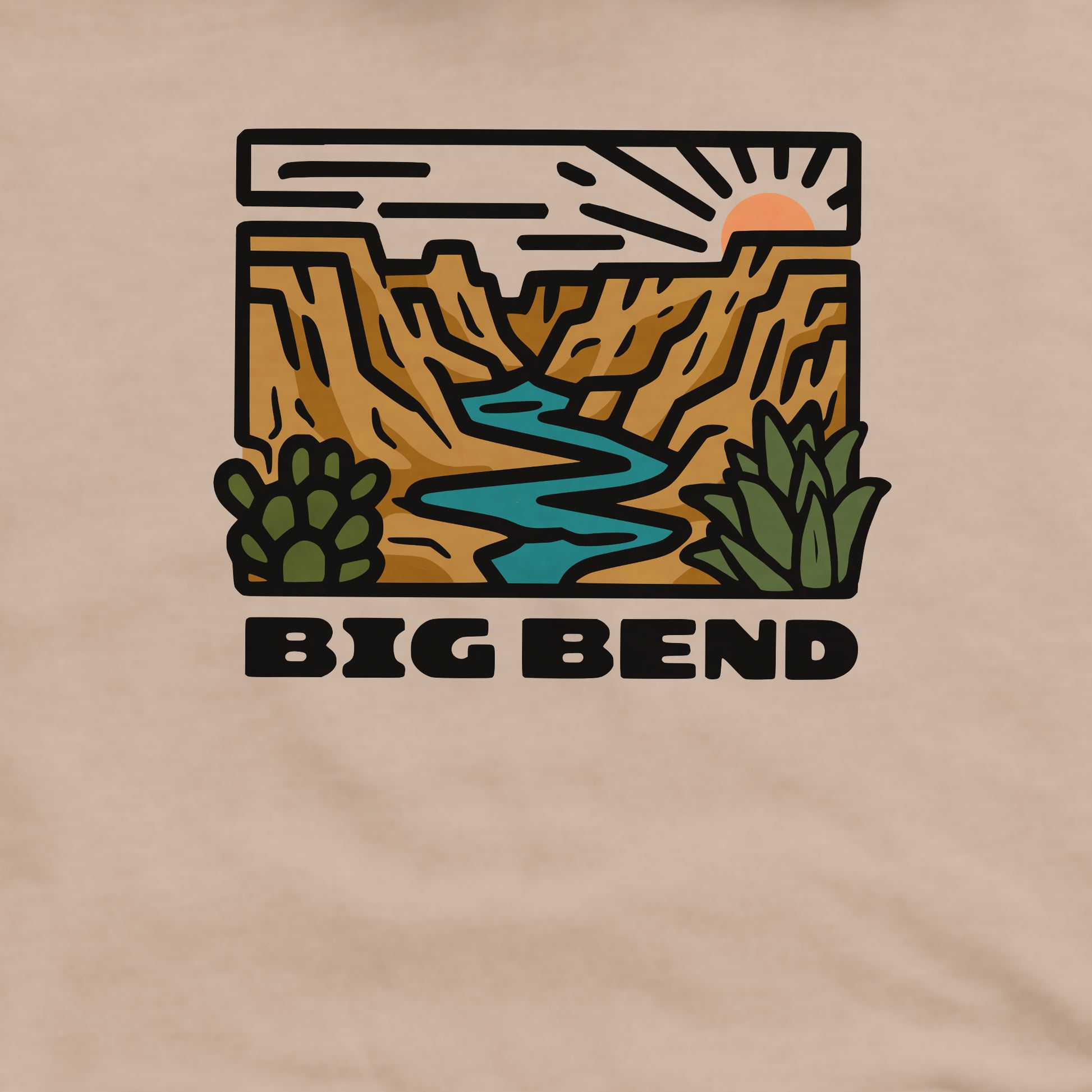 Big Bend National Park Crewneck Sweatshirt Adventure and Outdoors Themed Sweatshirt