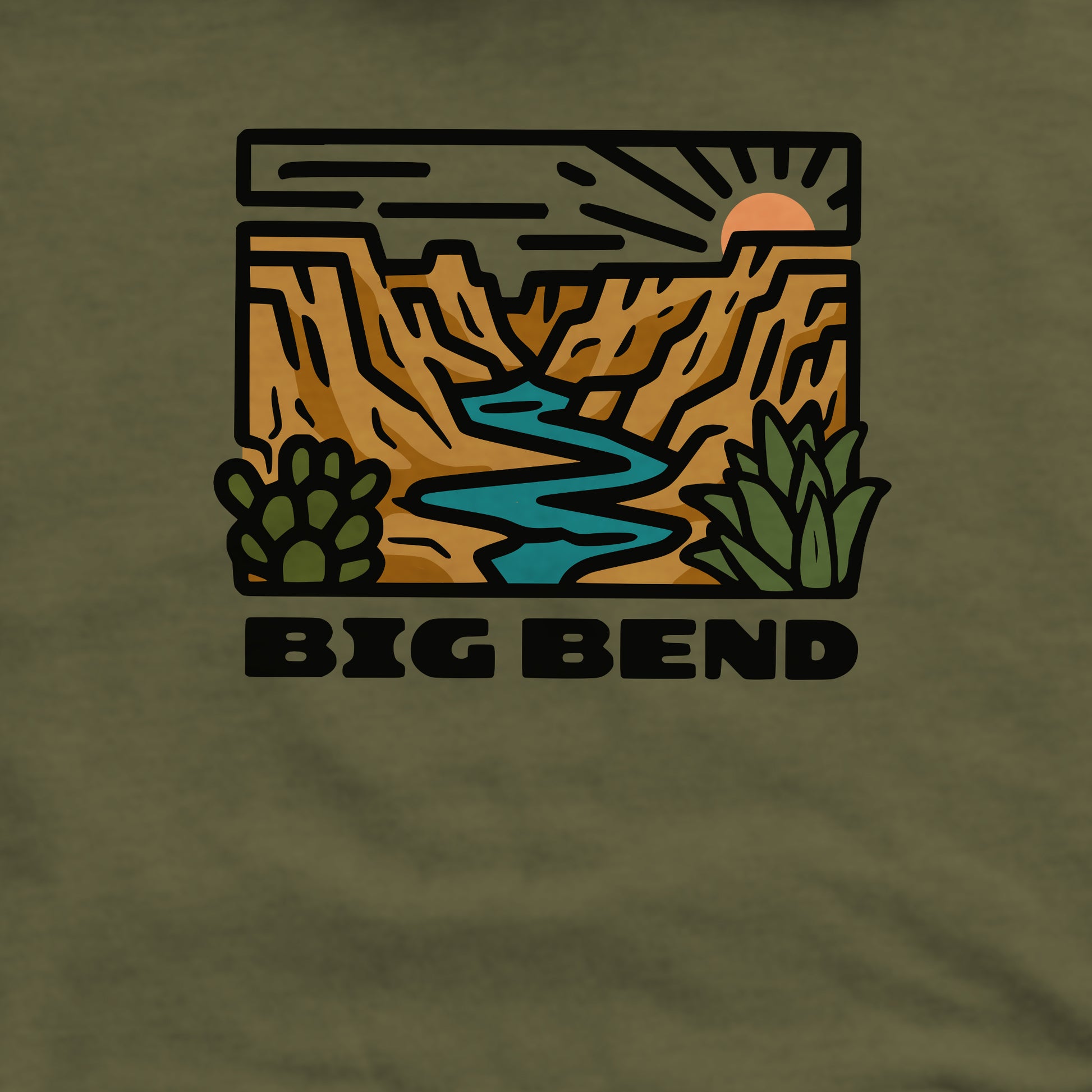 Big Bend National Park Crewneck Sweatshirt Adventure and Outdoors Themed Sweatshirt