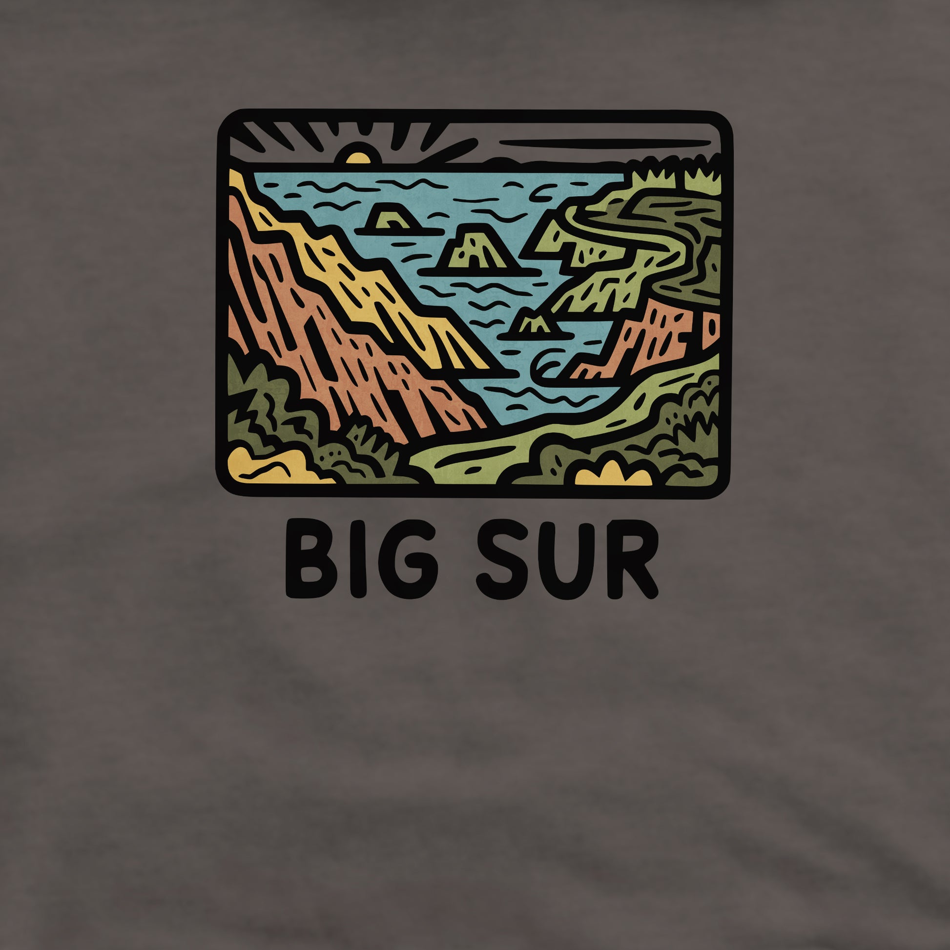 Big Sur State Park Crewneck Sweatshirt Adventure and Outdoors Themed Sweatshirt