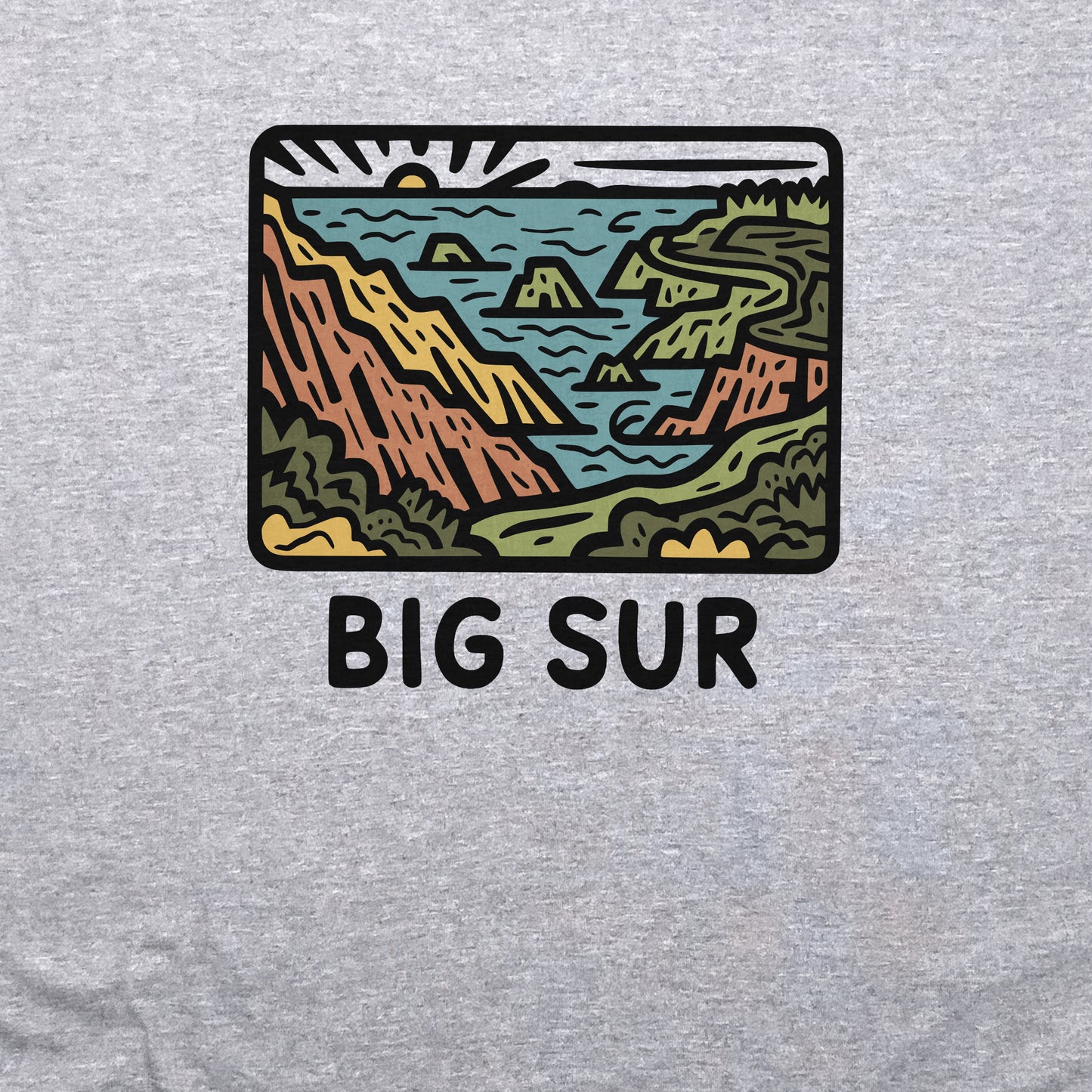 Big Sur State Park Crewneck Sweatshirt Adventure and Outdoors Themed Sweatshirt
