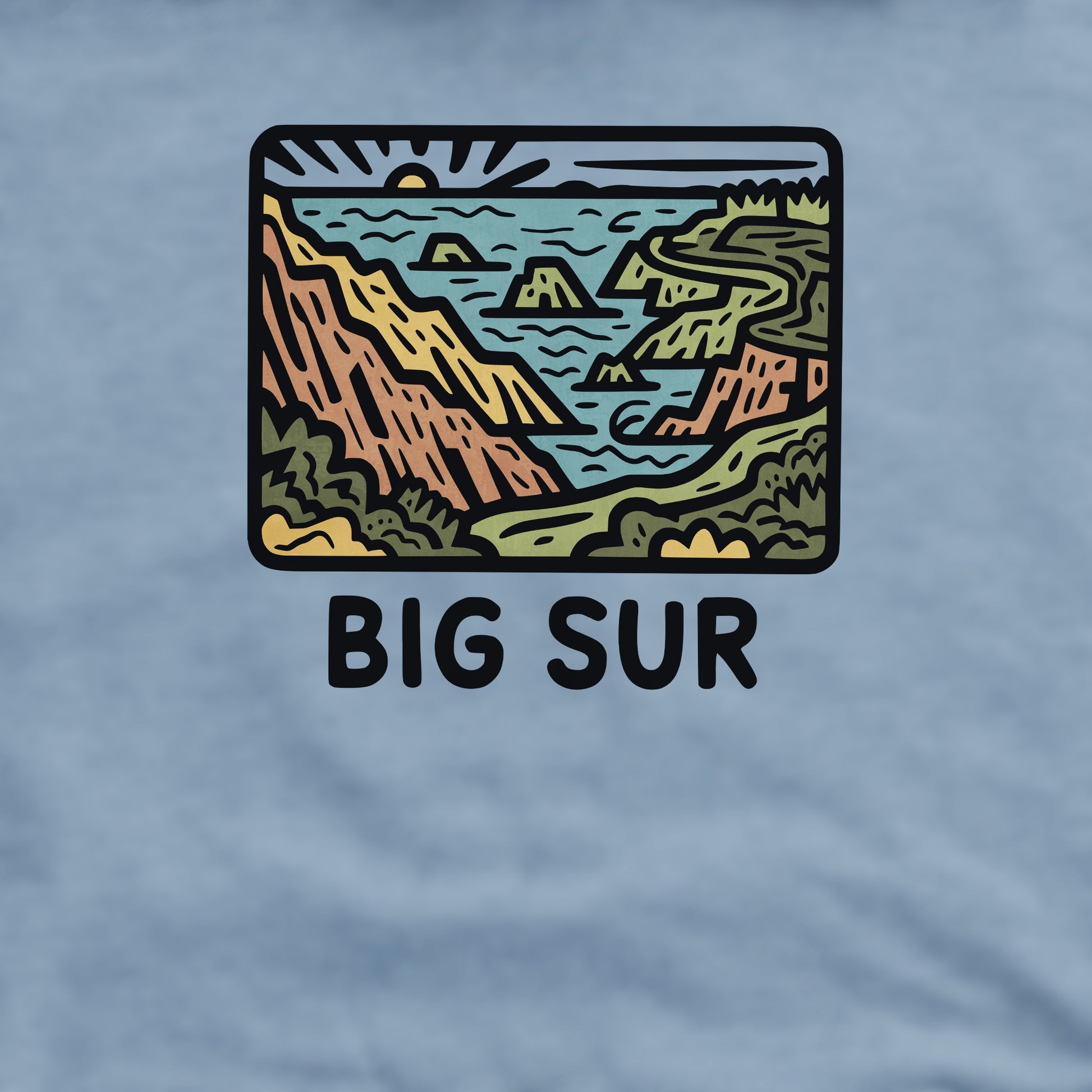 Big Sur State Park Crewneck Sweatshirt Adventure and Outdoors Themed Sweatshirt