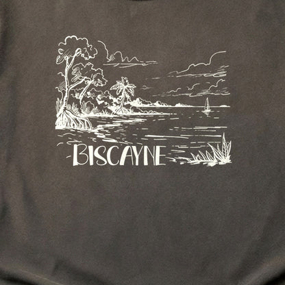 Biscayne National Park Line Drawing Cotton T-Shirt
