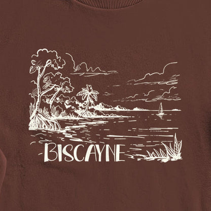 Biscayne National Park Line Drawing Crewneck Sweatshirt