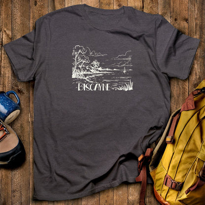 Biscayne National Park Line Drawing T-Shirt