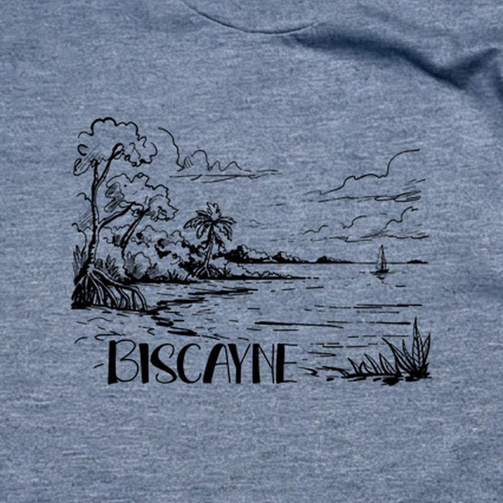 Biscayne National Park Line Drawing T-Shirt