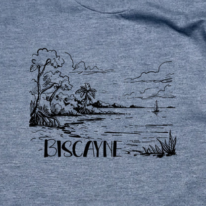 Biscayne National Park Line Drawing T-Shirt