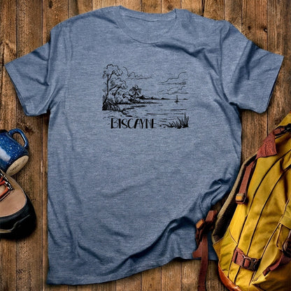 Biscayne National Park Line Drawing T-Shirt