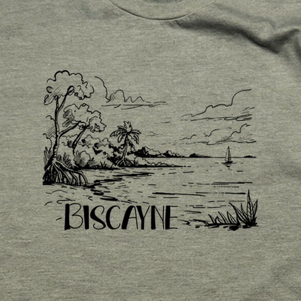 Biscayne National Park Line Drawing T-Shirt