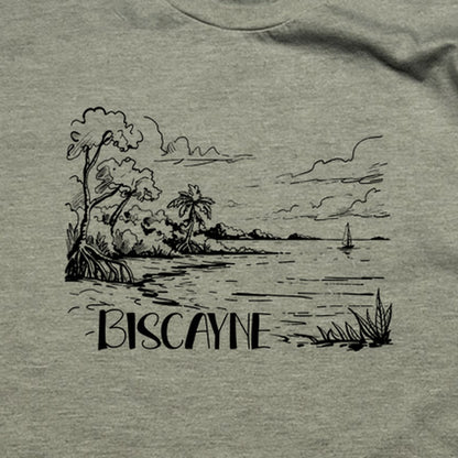 Biscayne National Park Line Drawing T-Shirt