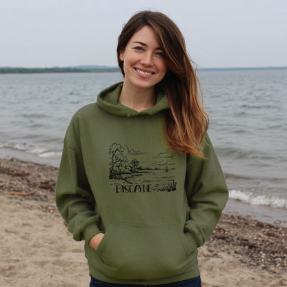 Biscayne National Park Line Drawing Hoodie