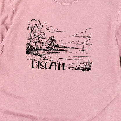 Biscayne National Park Line Drawing Premium Long Sleeve