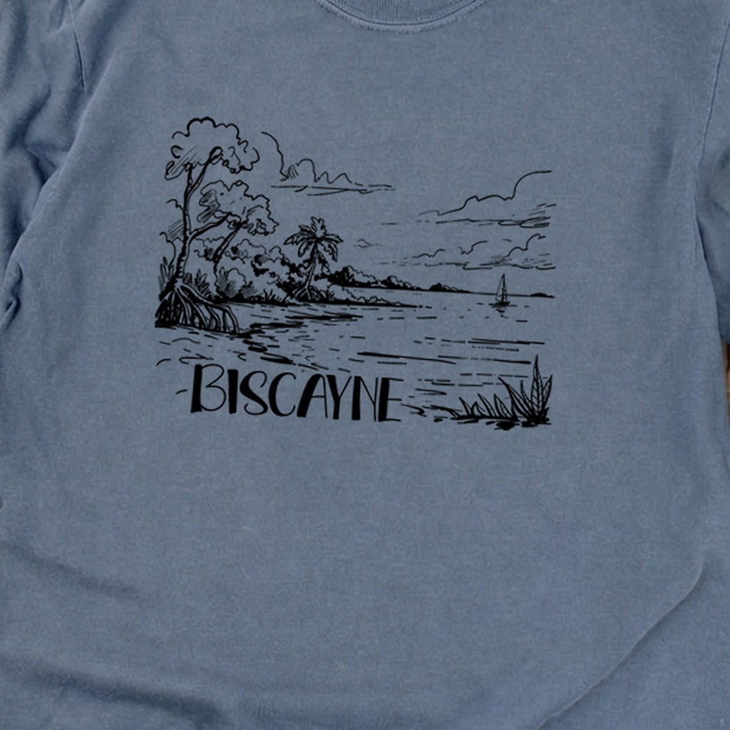 Biscayne National Park Line Drawing Premium Long Sleeve