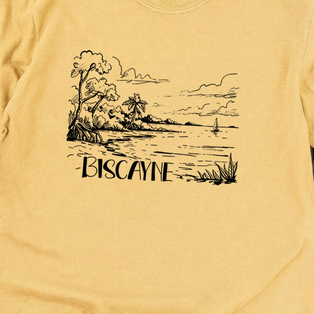 Biscayne National Park Line Drawing Premium Long Sleeve