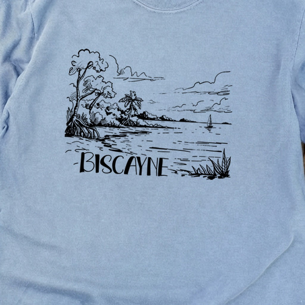Biscayne National Park Line Drawing Premium Long Sleeve