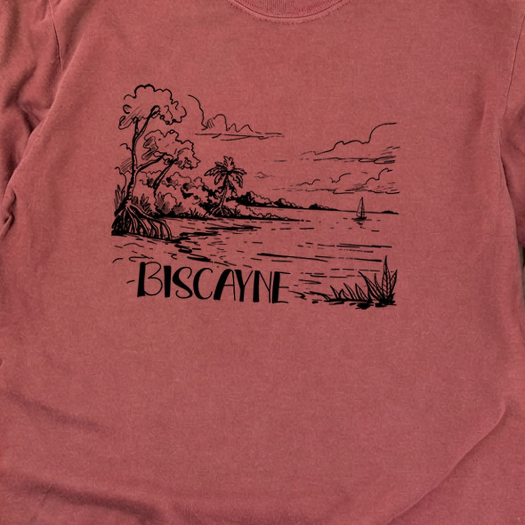 Biscayne National Park Line Drawing Premium Long Sleeve