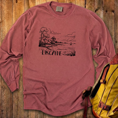 Biscayne National Park Line Drawing Premium Long Sleeve