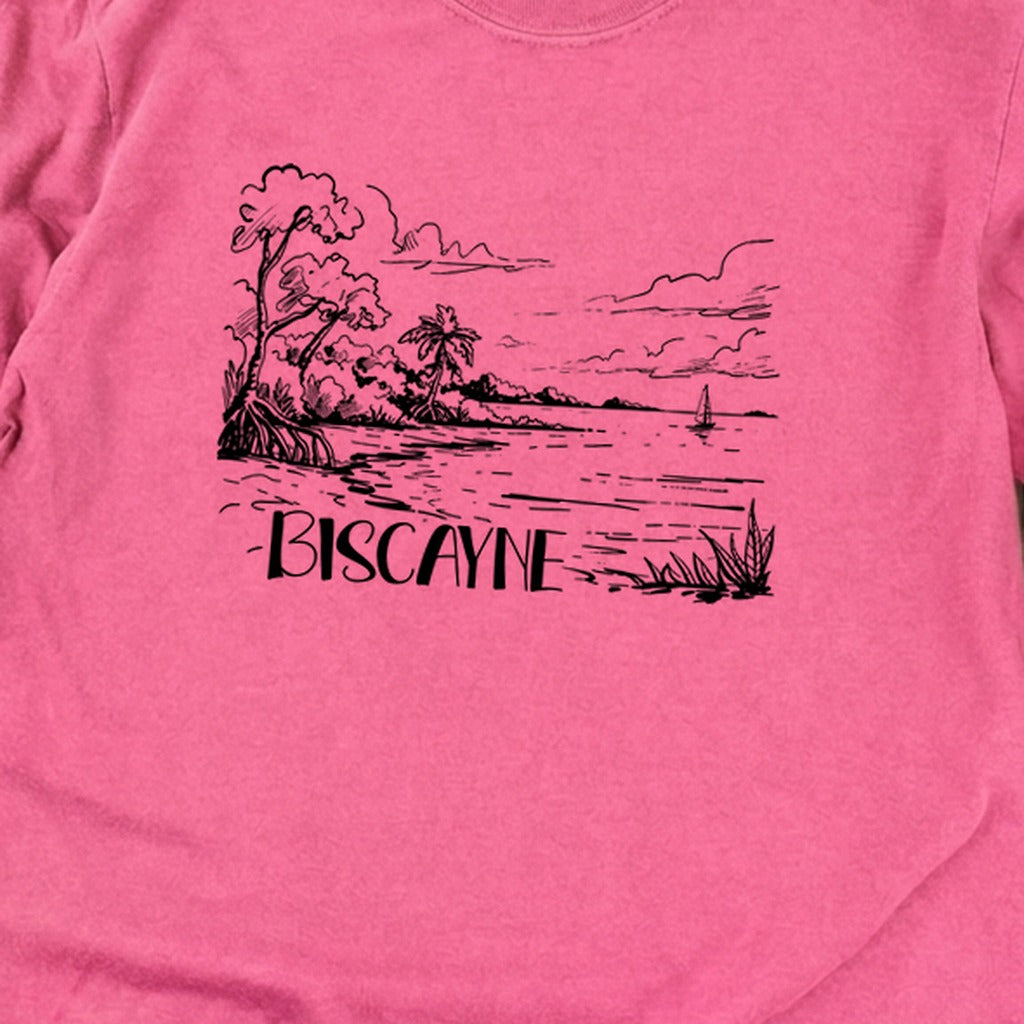 Biscayne National Park Line Drawing Premium Long Sleeve