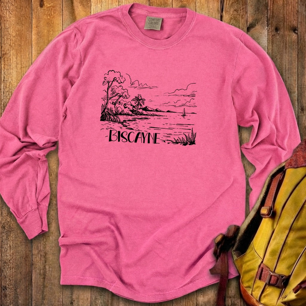 Biscayne National Park Line Drawing Premium Long Sleeve