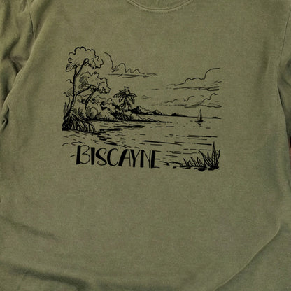 Biscayne National Park Line Drawing Premium Long Sleeve