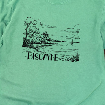 Biscayne National Park Line Drawing Premium Long Sleeve