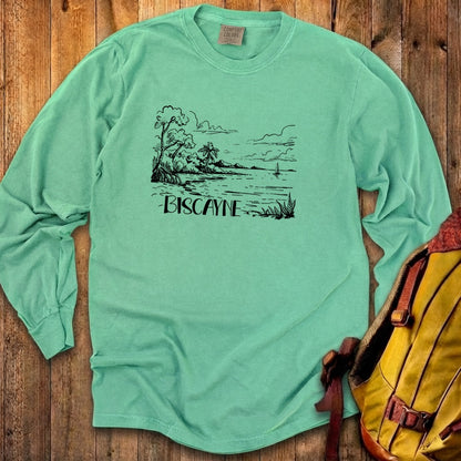 Biscayne National Park Line Drawing Premium Long Sleeve