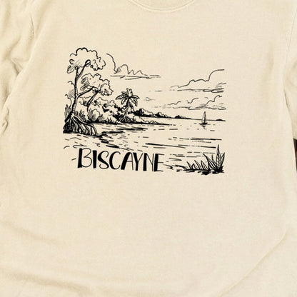 Biscayne National Park Line Drawing Premium Long Sleeve