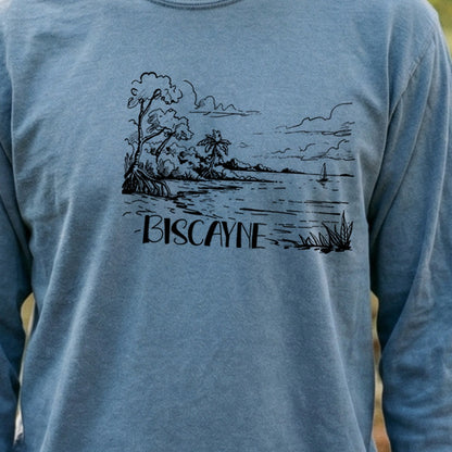 Biscayne National Park Line Drawing Premium Long Sleeve