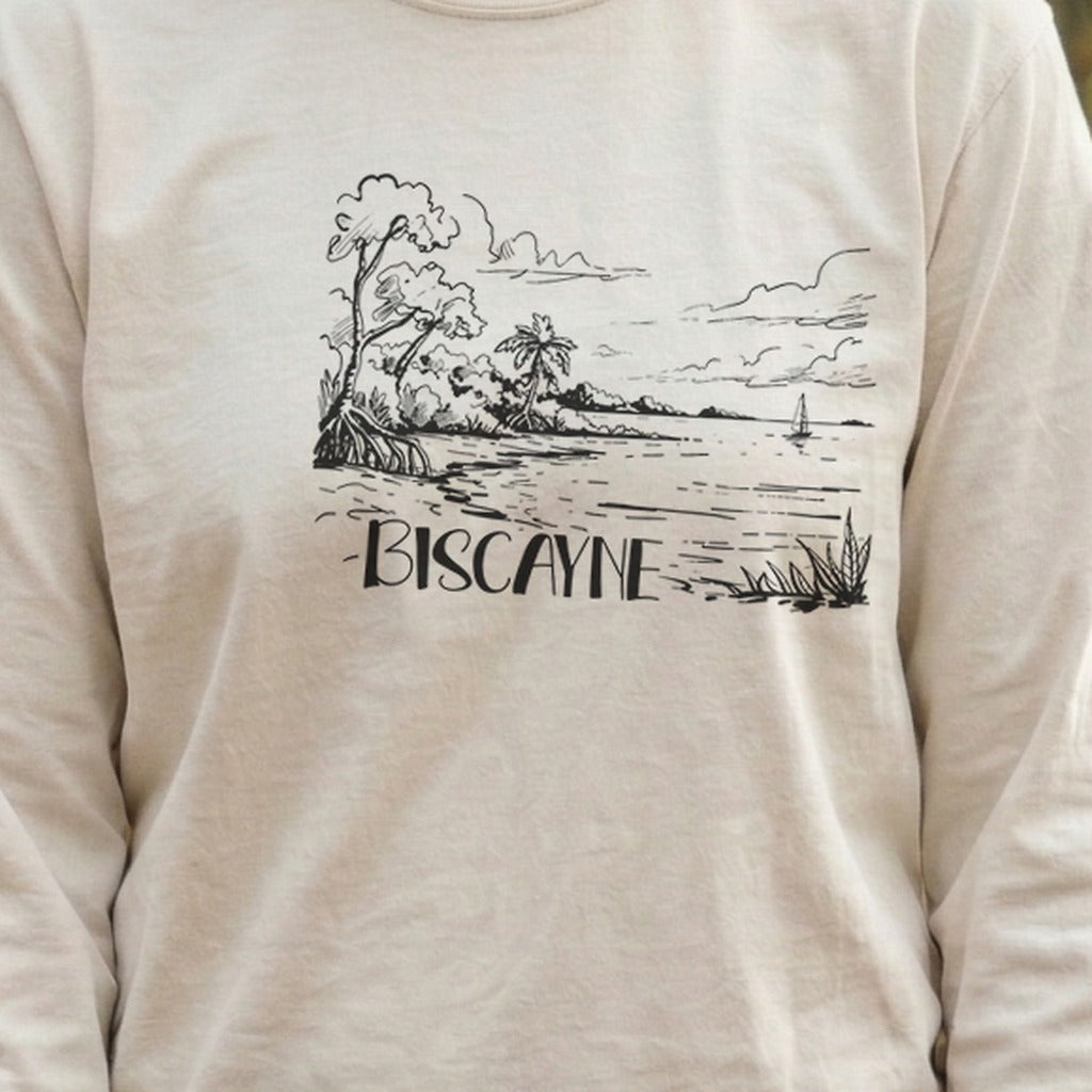 Biscayne National Park Line Drawing Premium Long Sleeve