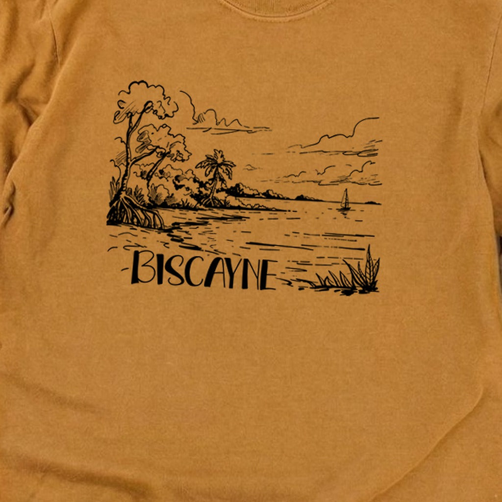 Biscayne National Park Line Drawing Premium Long Sleeve