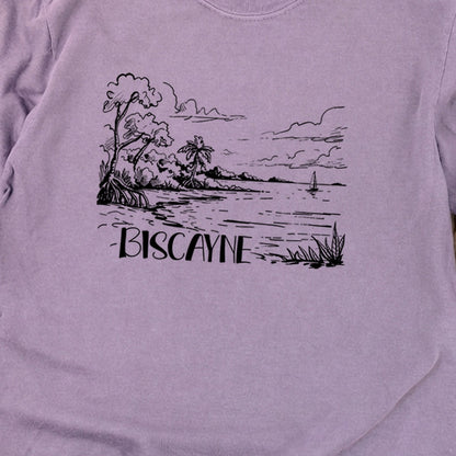 Biscayne National Park Line Drawing Premium Long Sleeve