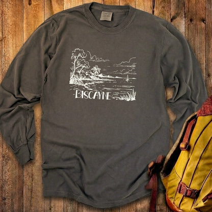 Biscayne National Park Line Drawing Premium Long Sleeve