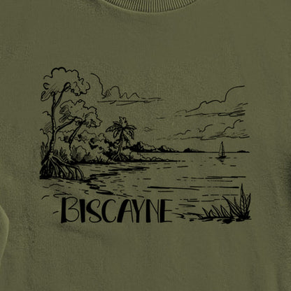 Biscayne National Park Line Drawing Crewneck Sweatshirt