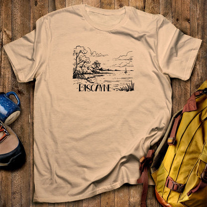 Biscayne National Park Line Drawing T-Shirt