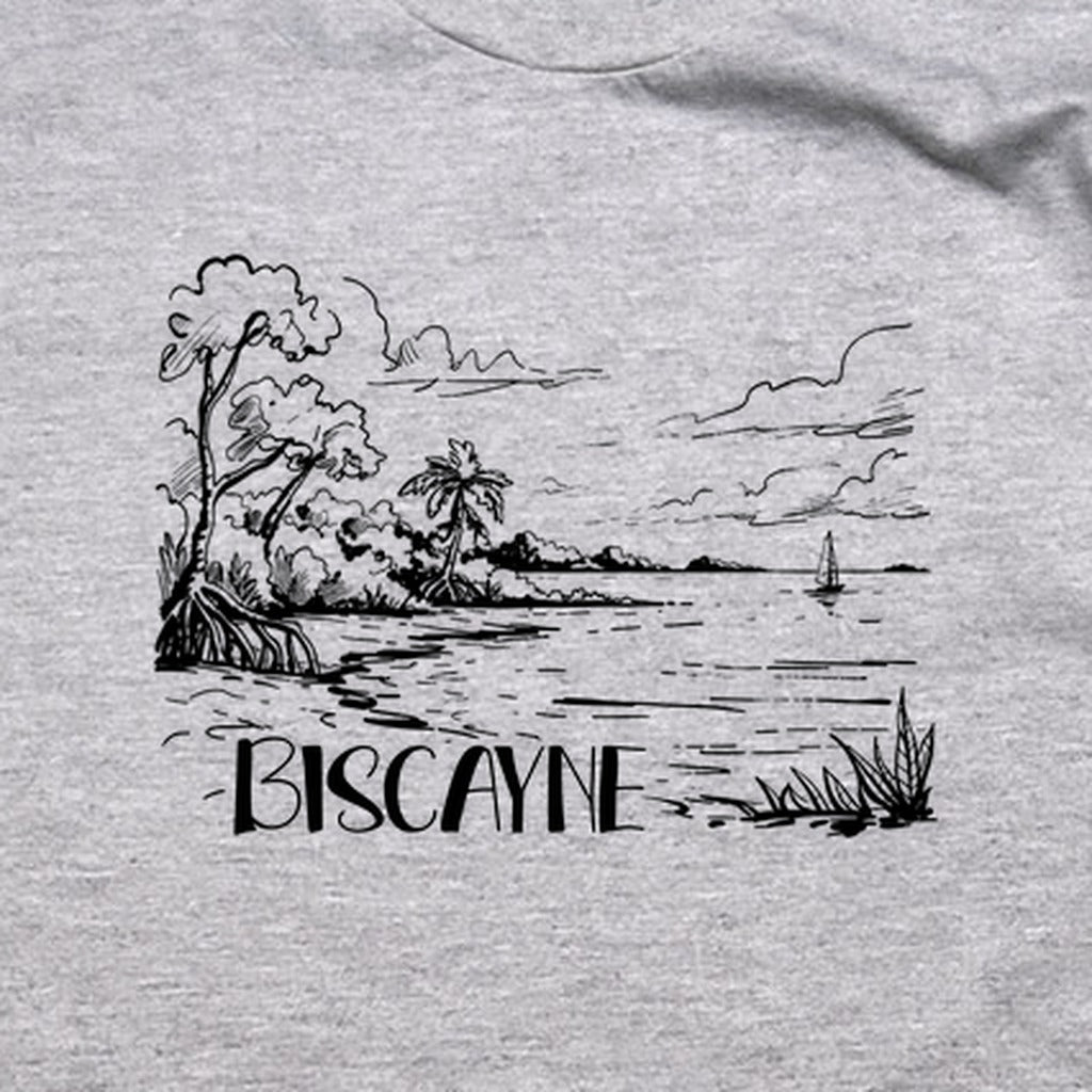 Biscayne National Park Line Drawing T-Shirt