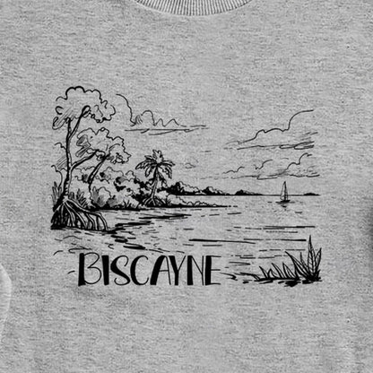 Biscayne National Park Line Drawing Crewneck Sweatshirt