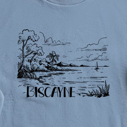Biscayne National Park Line Drawing Crewneck Sweatshirt