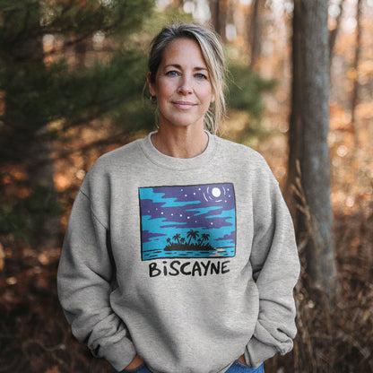 Biscayne at Night Crewneck Sweatshirt