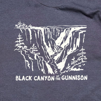 Black Canyon of the Gunnison Line Drawing T-Shirt