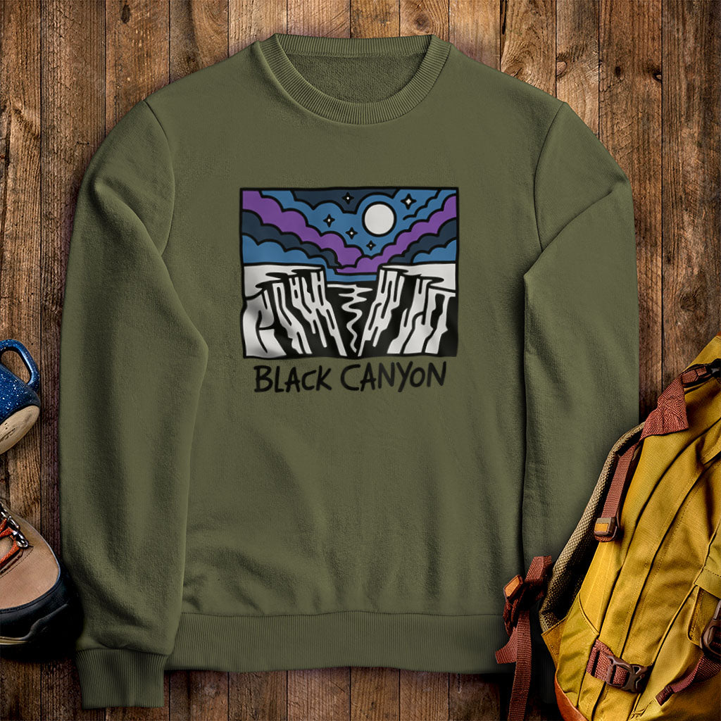 Black Canyon of the Gunnison at Night Crewneck Sweatshirt